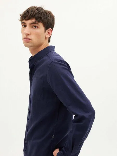 thinking mu thinking mu Hemp Ant Shirt, Blau (navy), – Produktbild 4 von 4