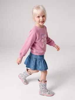 Vertbaudet Jeansrock Mädchen Vintage-Style Bundweite verstellbar – Produktbild 1 von 1