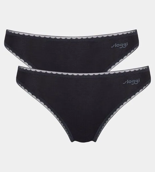 Sloggi Sloggi 2x GO Taillenslip, Schwarz, – Produktbild 4 von 4