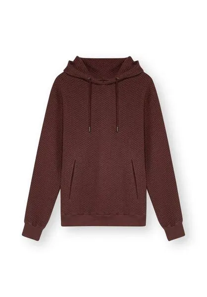 THOKKTHOKK ThokkThokk Unisex Hoodie TT1044 STRUCTURED aus Biobaumwolle, Deep mahogany, – Produktbild 2 von 4