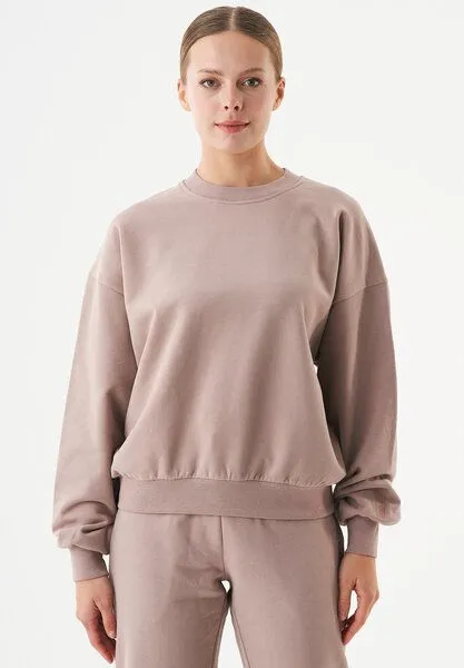 ORGANICATION ORGANICATION ESSENTIALS-BUKET- Soft Touch Sweatshirt aus Bio-Baumwolle, Mocha, – Produktbild 1 von 4