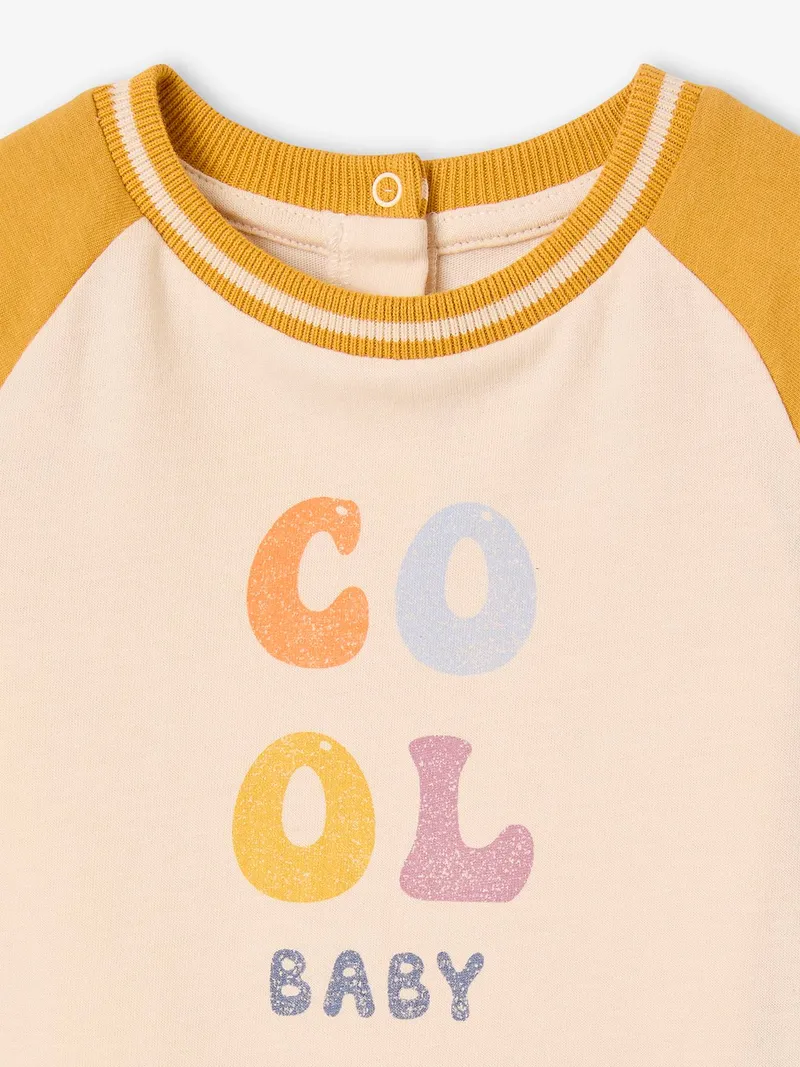 Vertbaudet Baby Shirt COOL BABY, Senfgelb, – Produktbild 2 von 3