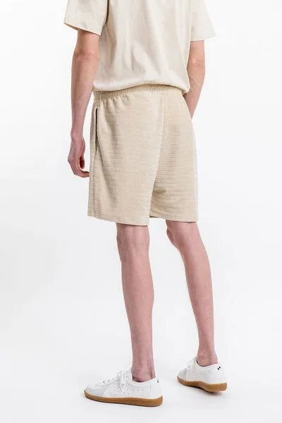 Rotholz Rotholz Frottee Shorts aus Bio-Baumwolle, Sand, – Produktbild 4 von 4