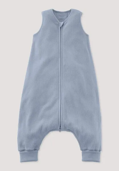 hessnatur hessnatur Piquee Schlafsack aus reiner Bio-Baumwolle TOG 1,0, Helles jeansblau, – Produktbild 1 von 2