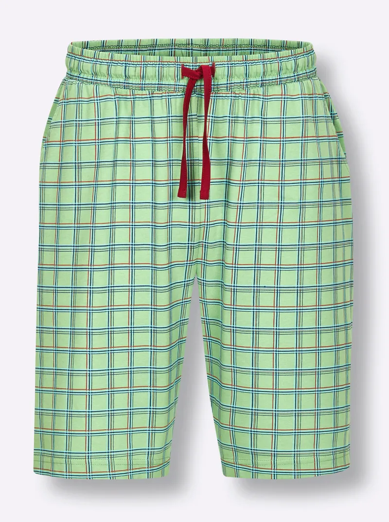wäschepur men Hose kurz apfel-kirsche-kariert, Apfel-kirsche-kariert, – Produktbild 2 von 2