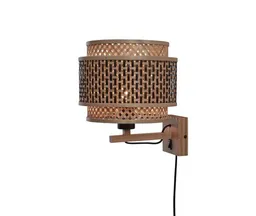 GOOD&MOJO GOOD&MOJO Wandleuchte Bhutan/Schirm Natur – Produktbild 1 von 1