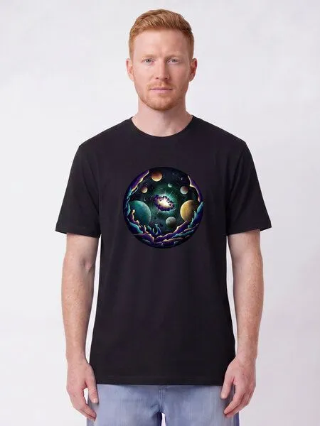 watapparel watapparel T-Shirt Unisex Urknall, Black, – Produktbild 2 von 2