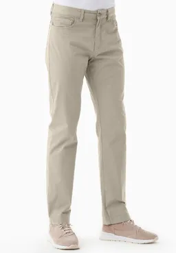 ORGANICATION ORGANICATION Herren vegan Hose Regular-Fit Federbeige – Produktbild 1 von 1