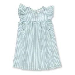 Sense Organics Sense Organics Mädchenkleid blau-weiß geringelt, Modell FRANJA – Produktbild 1 von 1