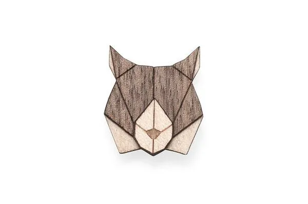 BeWooden BeWooden Broschen aus Holz mit Tiermotiven – Produktbild 2 von 8