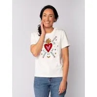 watapparel watapparel T-Shirt Frauen Love and flex, Off white, – Produktbild 1 von 1