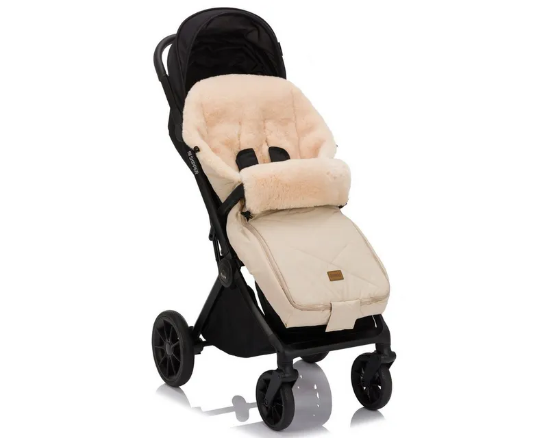 fillikid fillikid Fußsack Fillikid Winterfußsack Vegan Comfort, Für Kinderwagen, Buggy und Babywanne, Beige, – Produktbild 2 von 4