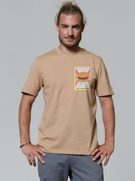 watapparel watapparel T-Shirt Unisex Tarot The Hamburger, Latte, – Produktbild 1 von 3
