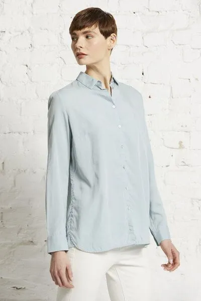 Wunderwerk Wunderwerk Damen Bluse aus Tencel "Contemporary blouse TENCEL", Hellblau (714 misty aqua), – Produktbild 2 von 4
