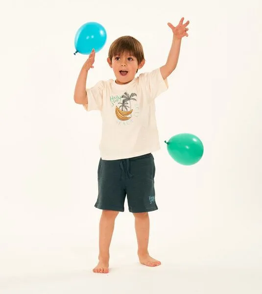 Sense Organics & friends in cooperation with GARY MASH Sense Organics & friends in cooperation with GARY MASH Kinder Shorts aus Biobaumwolle, Petrol, – Produktbild 3 von 3