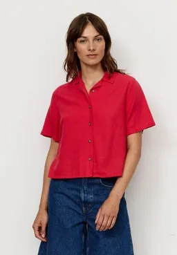 recolution Damen Bluse aus Leinen und LENZING ECOVERO Viskose Mix - CAMELLIA - recolution – Produktbild 1 von 1
