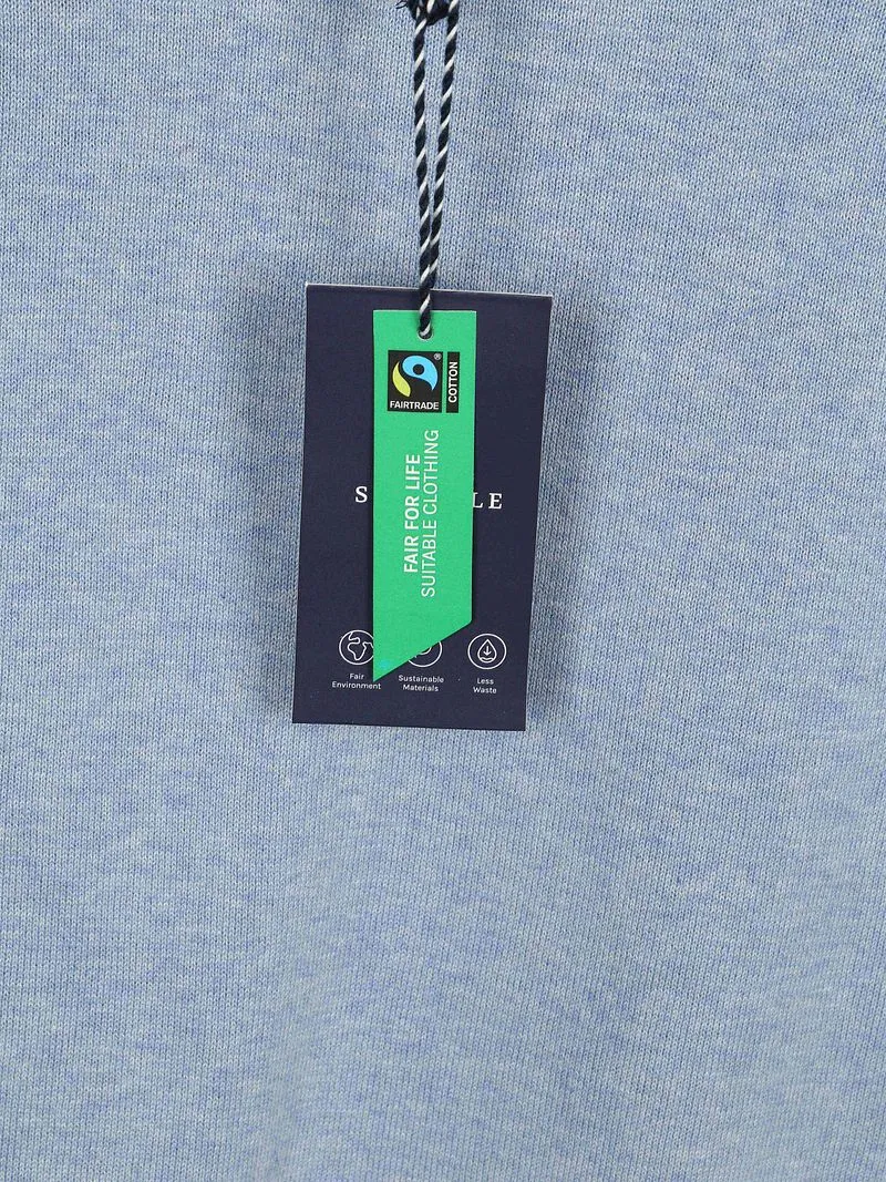 Suitable Suitable Knitted Poloshirt Riva Harring Hellblau - Größe XL, Hellblau, – Produktbild 5 von 5