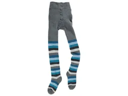 grödo Kinder Strumpfhose Vollfrotte blau-geringelt Gr. 1-2 – Produktbild 1 von 1