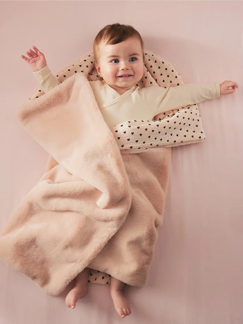 Vertbaudet Babydecke, Rosa bedruckt, – Produktbild 4 von 4