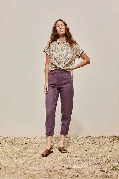 TIRALAHILACHA TIRALAHILACHA Pantalón Faren Pants, Lila, – Produktbild 1 von 4
