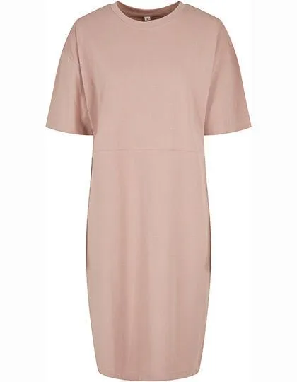 Build Your Brand Build Your Brand Damen Strandkleid Oversize Dress aus Bio - Baumwolle bis Gr. 5XL, Rose (dusk), – Produktbild 2 von 3