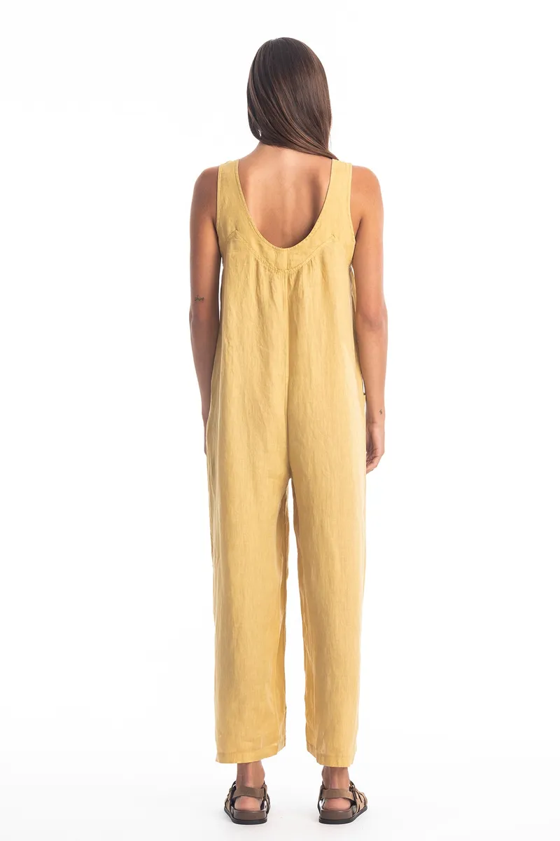 RAVENS VIEW IBIZA RAVENS VIEW IBIZA Damen vegan Jumpsuit Aura Gold Gelb, Gelb, – Produktbild 2 von 2