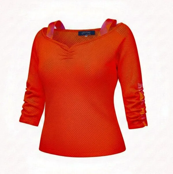 körber mode körber mode Shirt Bio Mesh gerafft – Produktbild 2 von 3