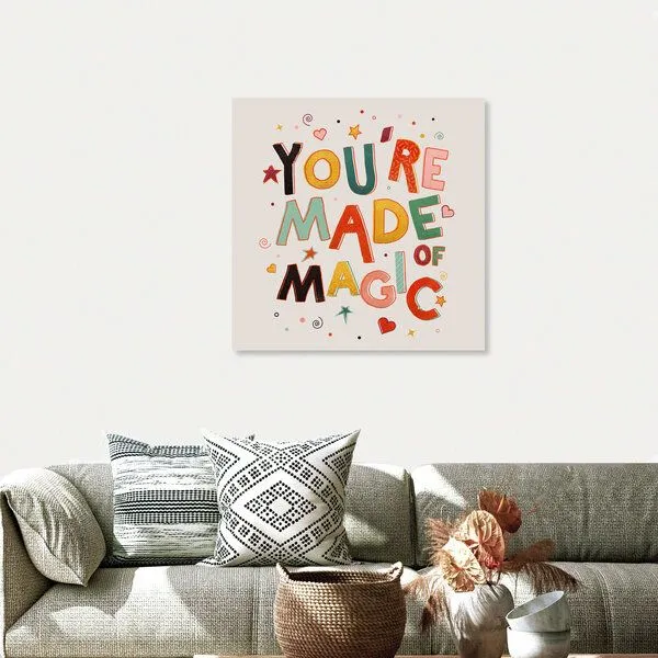 Photocircle Photocircle Poster / Leinwandbild - You Are Made of Magic - colorful message – Produktbild 4 von 4