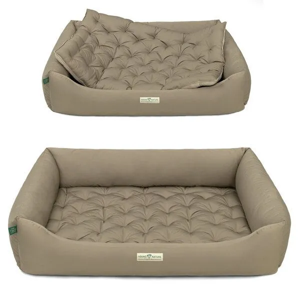 HOUND & NATURE HOUND & NATURE Öko Hundebett ZÜRICH, Taupe, – Produktbild 2 von 4