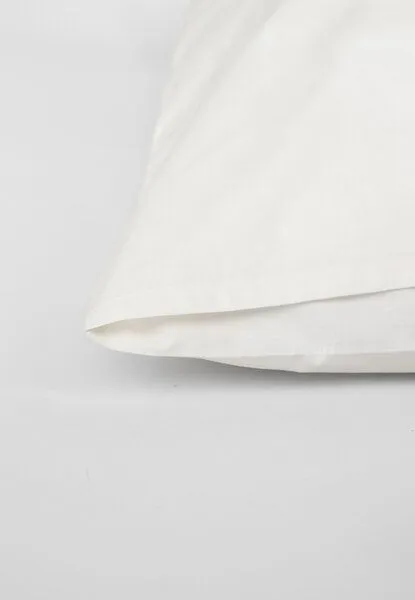 MELA MELA Doppelpack Perkal Kopfkissenbezug Style MAJULI, Naturweiss, – Produktbild 2 von 3