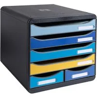 Exacompta Exacompta Schubladenbox 'BEE BLUE Big-Box Maxi' mit 6 Schubfächern, aus Recyclingkunststof – Produktbild 1 von 1