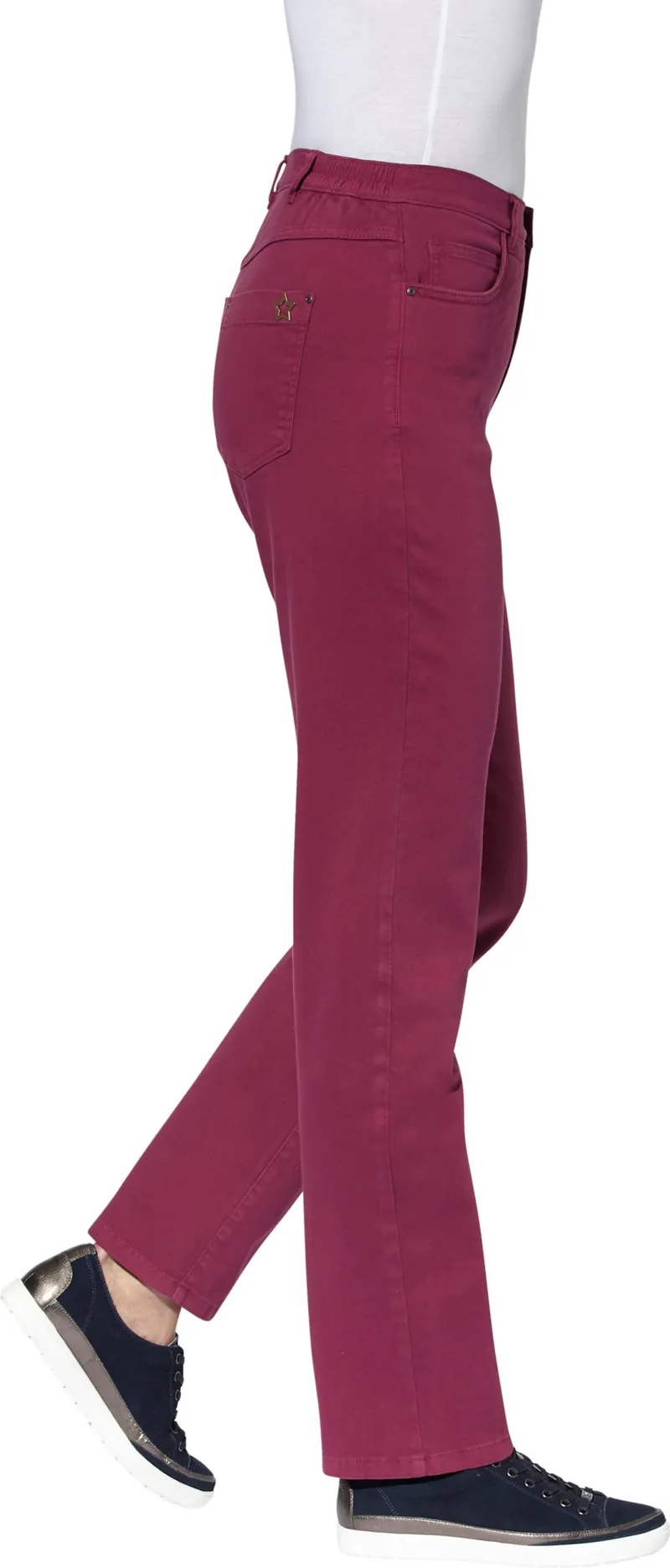 Witt 5-Pocket-Hose, Bordeaux, – Produktbild 2 von 3