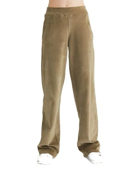 Leela Cotton Leela Cotton Damen Nicky Hose Bio-Baumwolle 1464, Oliv, – Produktbild 2 von 3