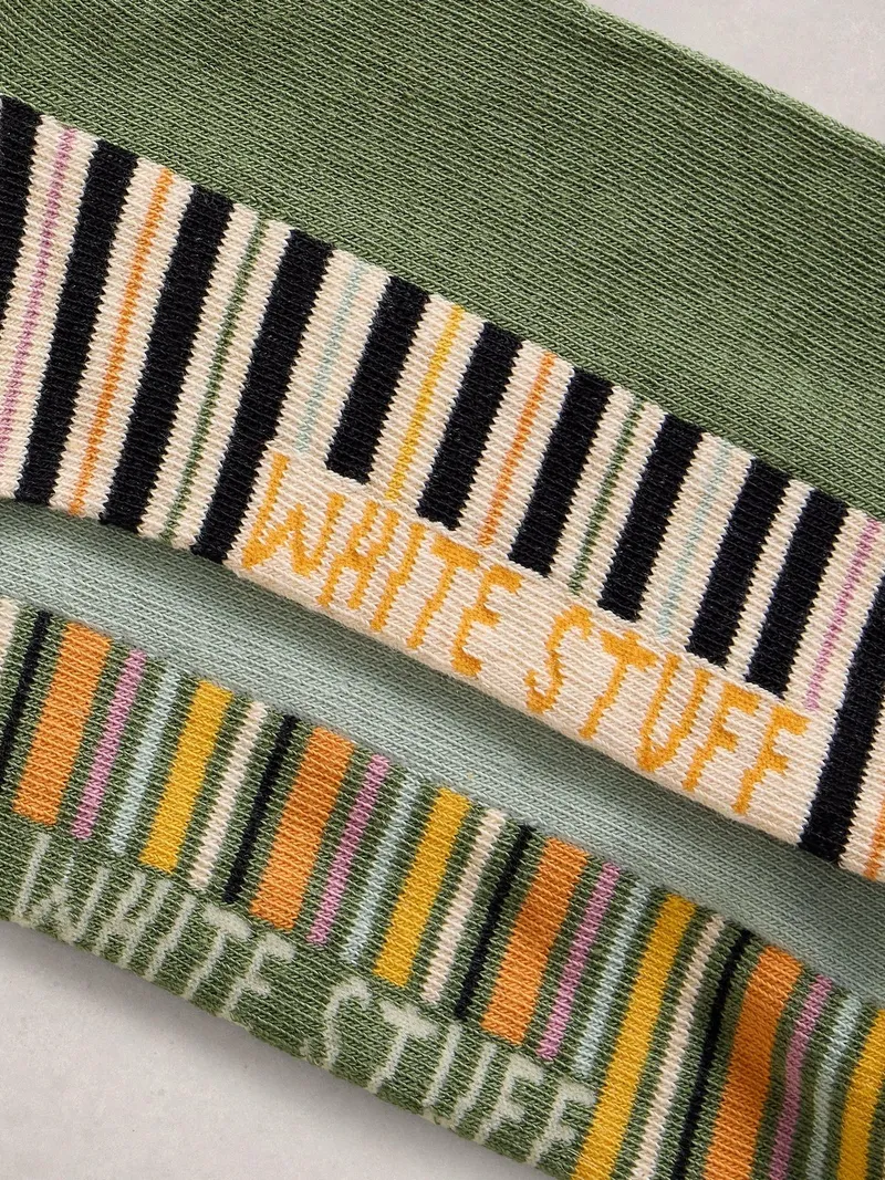 White Stuff 2er-Pack Socken Sonnenuntergang - 44-46, Blau multi, – Produktbild 2 von 2