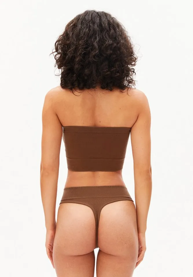 ARMEDANGELS ARMEDANGELS Bügelloser BH BANDEAUAA SEAMAALA Bandeau aus TENCEL™ Lyocell Mix (Fitted), Braun, – Produktbild 4 von 5