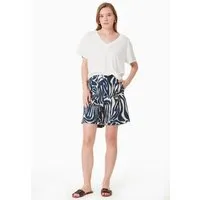 ORGANICATION ORGANICATION Top aus LENZING ECOVERO Viskose und Bio-Baumwolle mit Muster, Abstract, – Produktbild 1 von 1