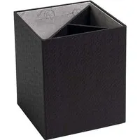 Exacompta 8 Exacompta Stifteköcher "Office By Me", 3 Fächer, 10,7x9x9 cm, schwarz – Produktbild 1 von 1