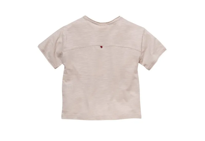 People Wear Organic People Wear Organic Kurzarmshirt im Doppelpack, aus Bio Baumwolle, Beige|orange, – Produktbild 3 von 4