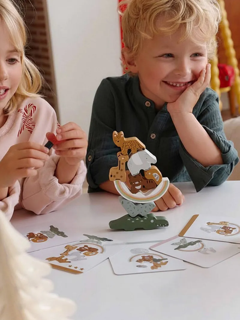 Vertbaudet Balancierspiel TANSANIA aus Holz FSC® für Kinder, Braun, – Produktbild 1 von 4