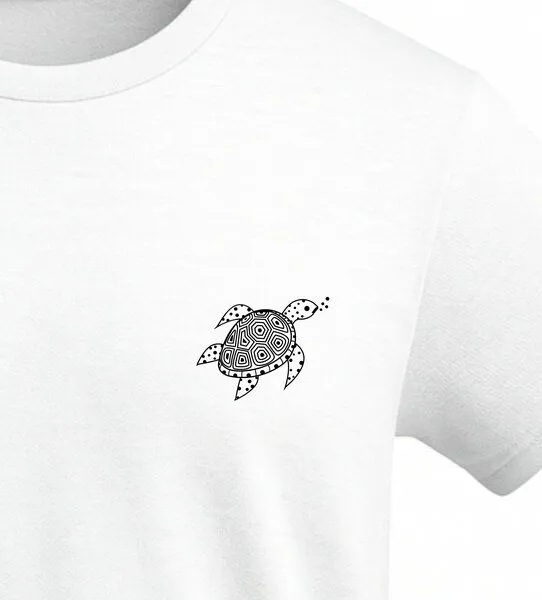 vis wear vis wear Die Schildkröte aus dem Ozean - Organic Shirt, Weiss, – Produktbild 2 von 4