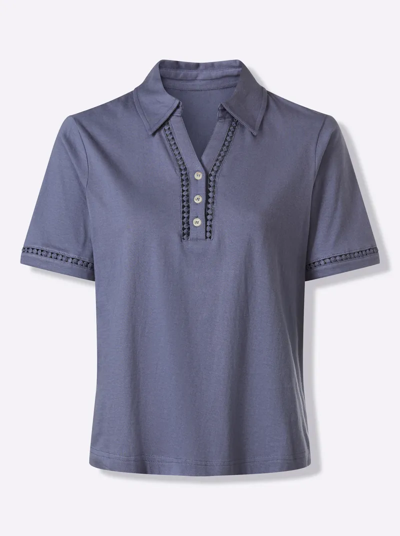Witt Poloshirt rauchblau, Rauchblau, – Produktbild 1 von 2