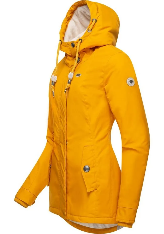 ragwear ragwear Winterjacke Monade Damen Winterparka mit Kapuze und m. Fleece gefüttert, Braun, – Produktbild 3 von 5