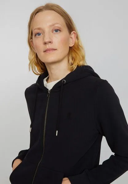 recolution Damen Sweatjacke aus Bio-Baumwolle - DAHLIA - recolution, Black (schwarz), – Produktbild 4 von 8