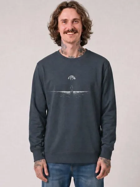 watapparel watapparel Sweatshirt Unisex Lost in space, India ink grey, – Produktbild 2 von 2