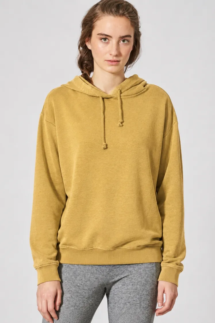 HempAge Hempage Damen vegan Bequemer Hoodie In Dijon Gelb, Gelb, – Produktbild 2 von 2