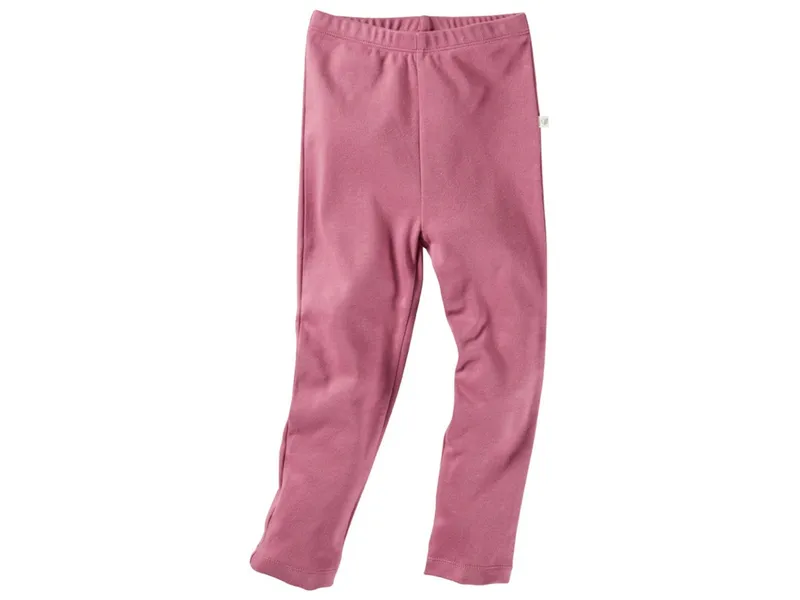 HANS NATUR Kinder Leggings Bio-Baumwolle beere Gr.122/128, Rot, – Produktbild 1 von 2