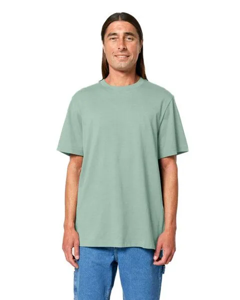 YTWOO YTWOO Nachhaltiges schweres Unisex T-Shirt, Türkis, – Produktbild 3 von 4