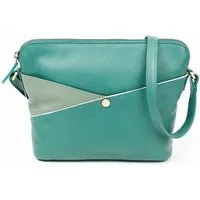 El Puente El Puente Schultertasche | Fair Trade & Handmade aus Indien, Grün, – Produktbild 1 von 1