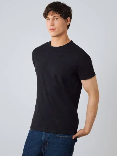 Honest Basics Honest Basics Herren Basic T-Shirt aus Bio- und recycelter Baumwolle, Schwarz, – Produktbild 1 von 4