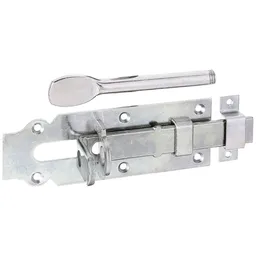 Alberts ALBERTS Stalltür-Schlossriegel, m.flachem Griff, m.Schlaufe, disp., Platte LxB 160x56mm – Produktbild 1 von 1